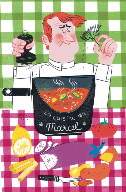 La Cuisine  de Marcel - agnes yvan - illustrateurs-jeunesse