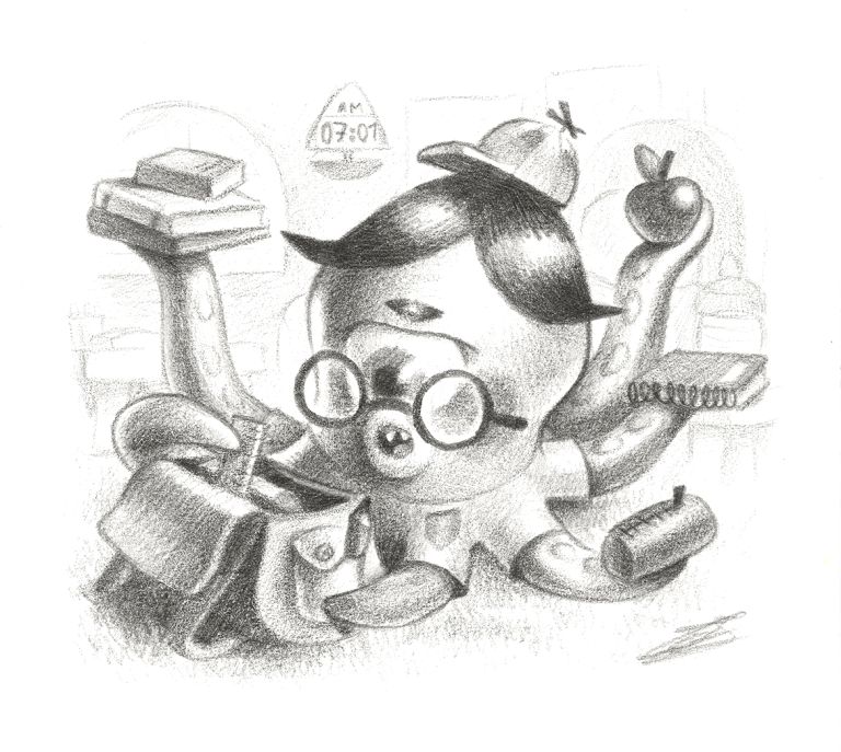 Eliot le Kraken - arthur congnard - illustrateur-jeunesse