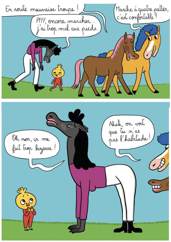 extrait d' "Un week-end avec ma babysitteuse." Ecole des loisirs - alice bunel - illustrateurs-jeunesse