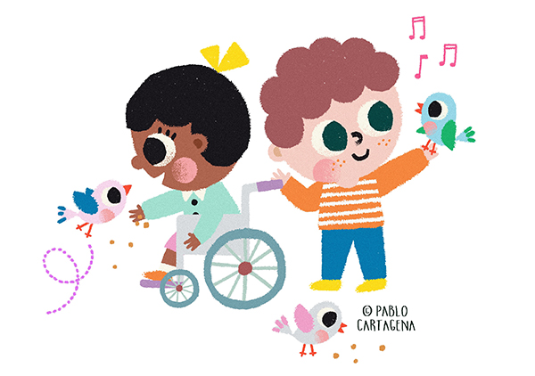 Nourrir les oiseaux - pablo cartagena - illustrateurs-jeunesse