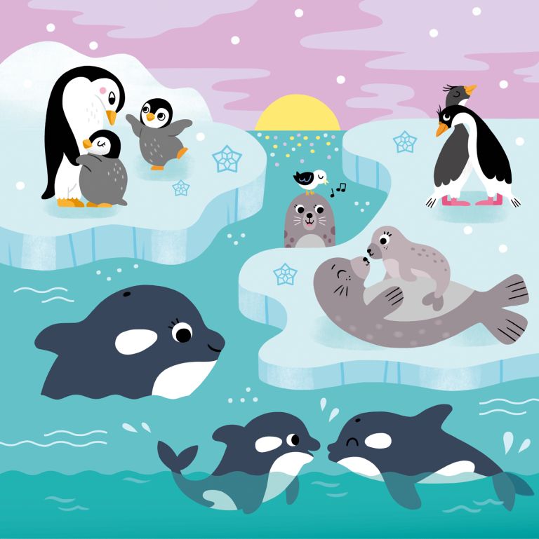 Pinceau magique "Animaux câlins" - 2023 - vanessa robidou - illustrateur-jeunesse